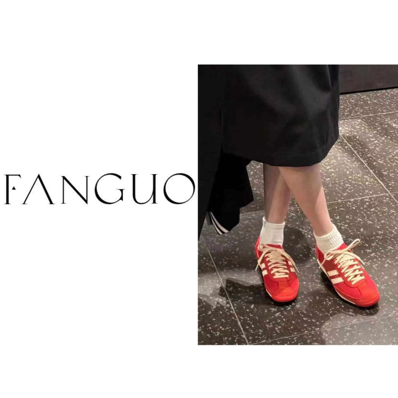 一双封神！sl72！尼龙拼！减振防滑复古运动鞋 B7762