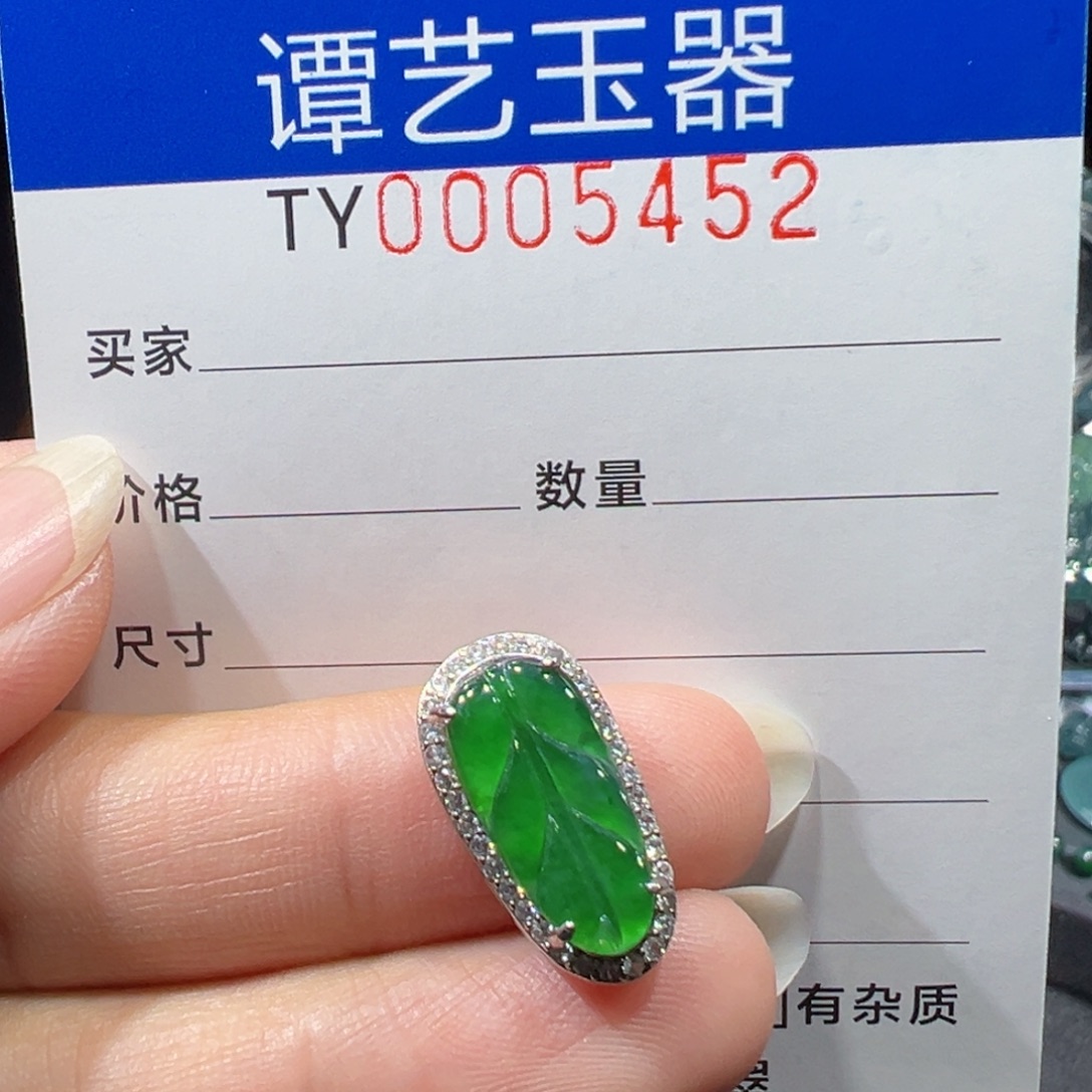 翡翠未镶嵌颈饰5452