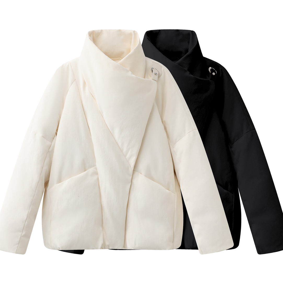 艾诺丝商场同款2025年冬季新款时尚立领休闲羽绒服外套女AR004008