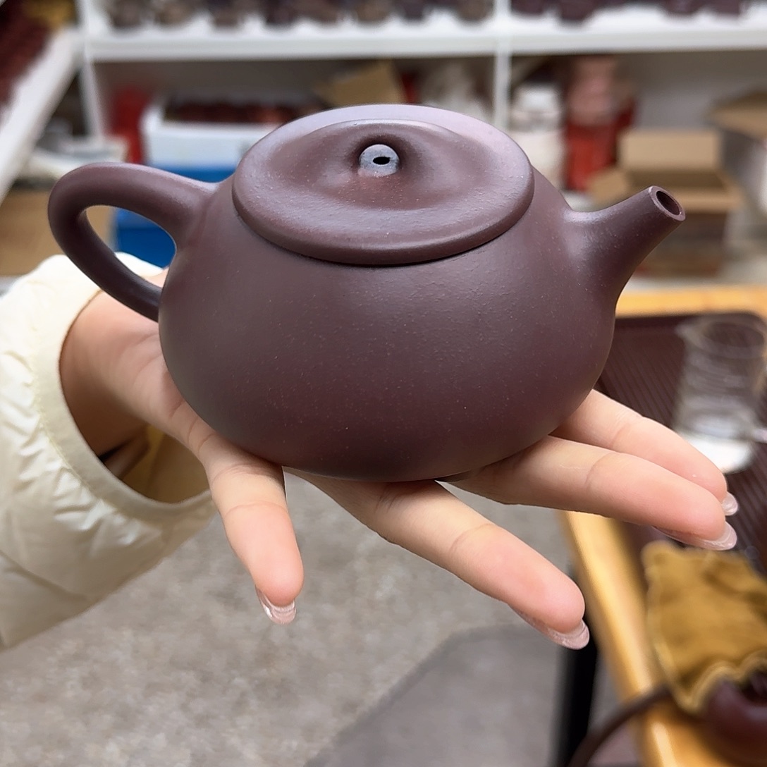 紫砂茶壶紫砂壶满瓢300cc