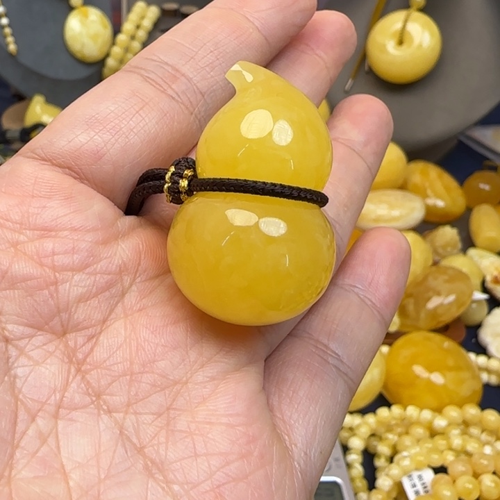 蜜蜡颈饰未镶嵌天然蜜蜡
