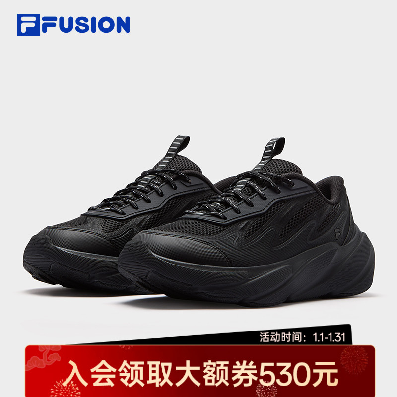 FILA斐乐女鞋百搭舒适运动增高潮牌暴风鞋跑者美学T12W531108F