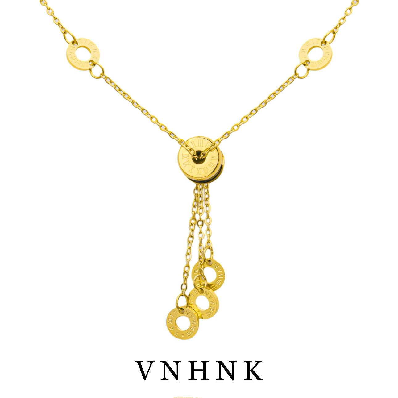 钛钢项链 美可儿    D643  金色（50cm）时尚气质项链