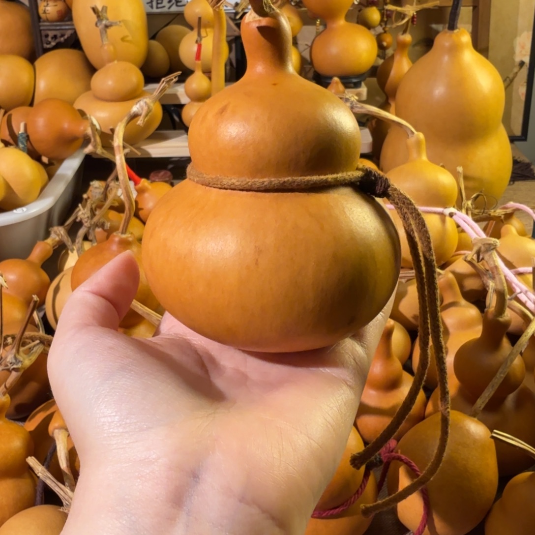 大****天然老皮葫芦手把摆件