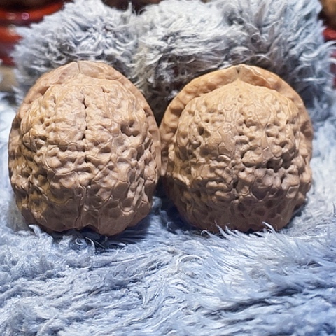 把件文玩核桃玄武盾带彩42