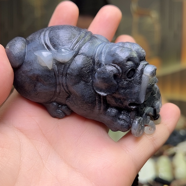 和田玉未镶嵌摆件