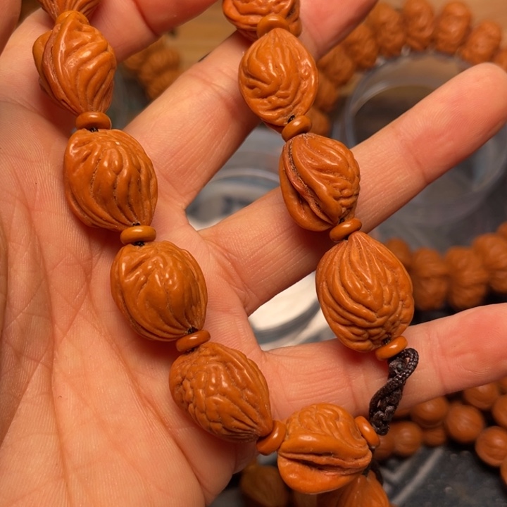 桃核手串龙纹桃核28
