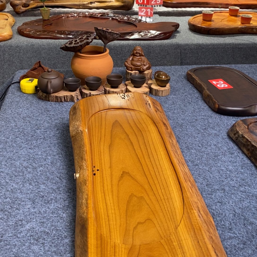 白玉兰实木茶盘62*27*4