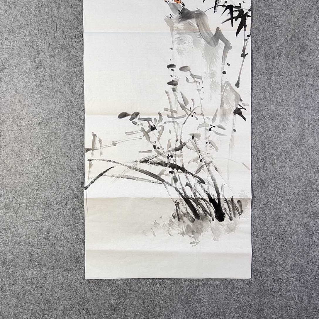 国画235 花鸟在此处飞翔也不太