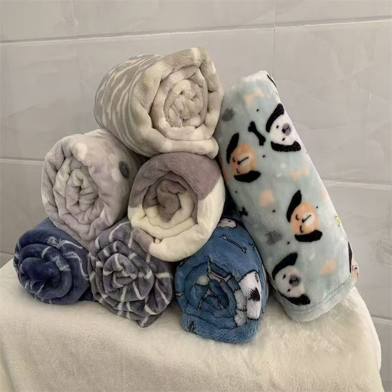 【四个赠品】加厚双面超柔法兰绒小毛毯午休保暖适用