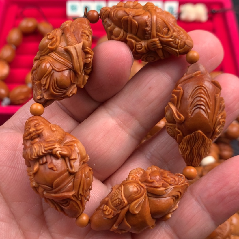 【闪购商品】橄榄核手串8****生五虎上将