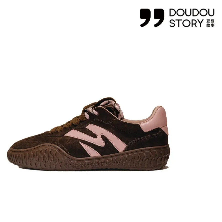 KAKA NUOYA卡卡诺亚   2534  时尚系带复古百搭小众赛车德训鞋  