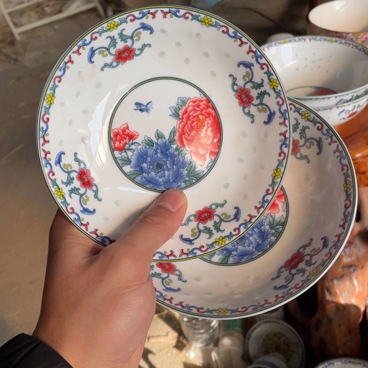 碗瓷景德镇高温细白瓷餐具