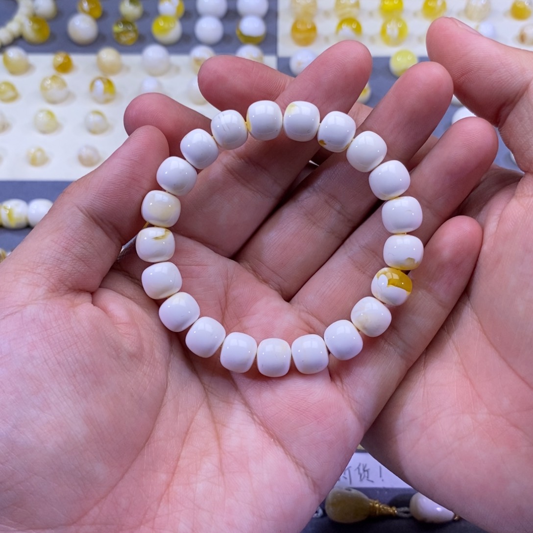 琥珀珠宝奇石未镶嵌10mm