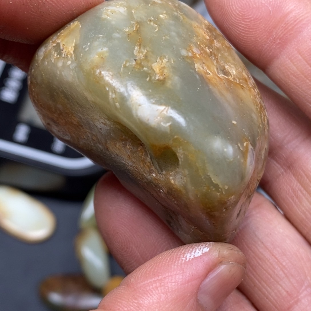 和田玉挂件银S925镀金镶嵌