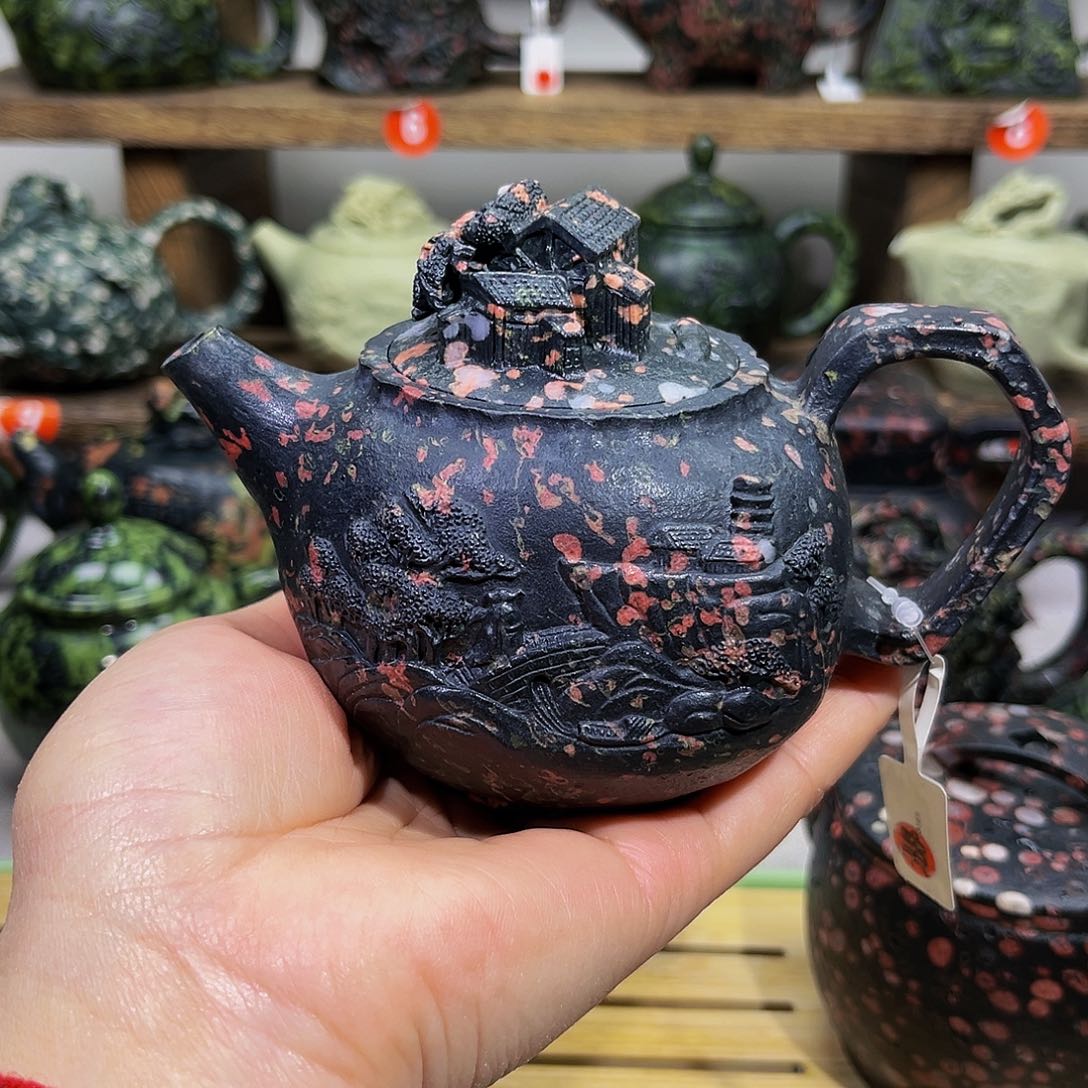 乐*谜梅花石安山玉精品杯