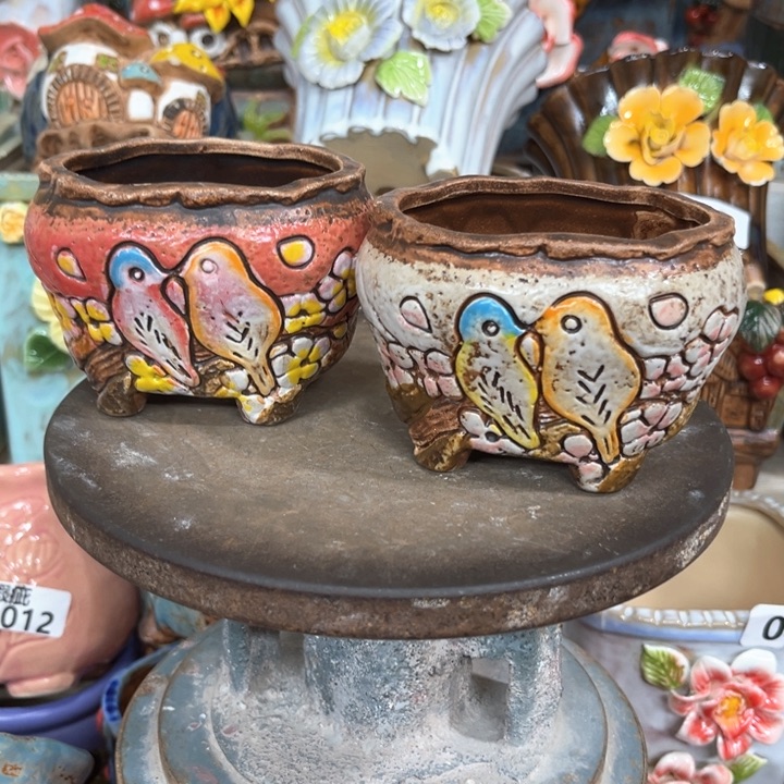 紫砂花盆粗陶材质多肉花盆