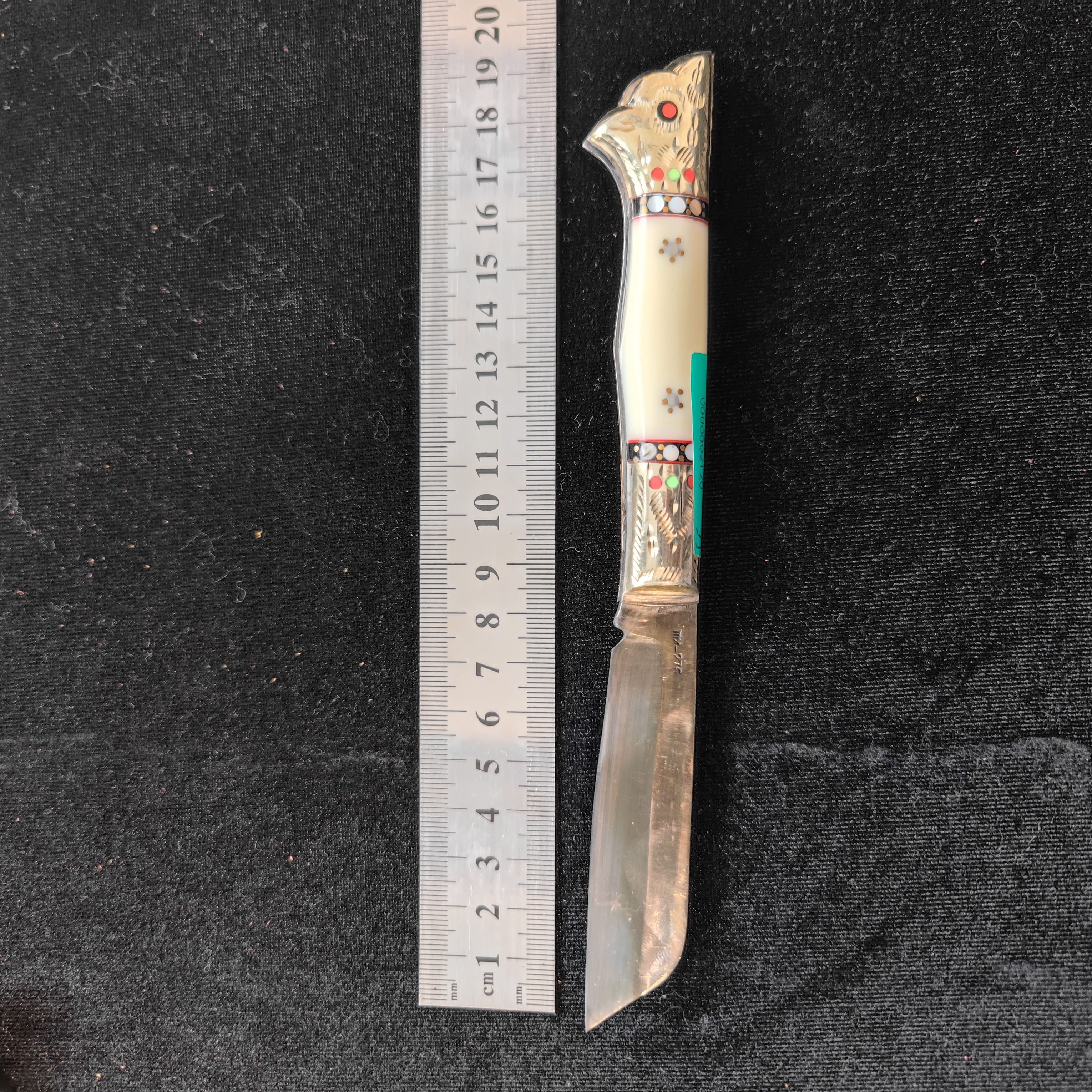 正宗新疆英吉沙小刀——百灵鸟折叠切片钢13（微瑕）