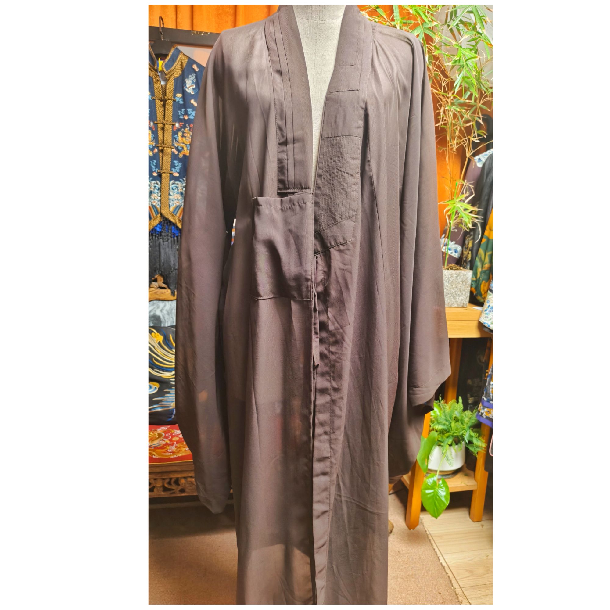 娑尔设计师款活动中式古韵长款外套外披2026 3018  #199