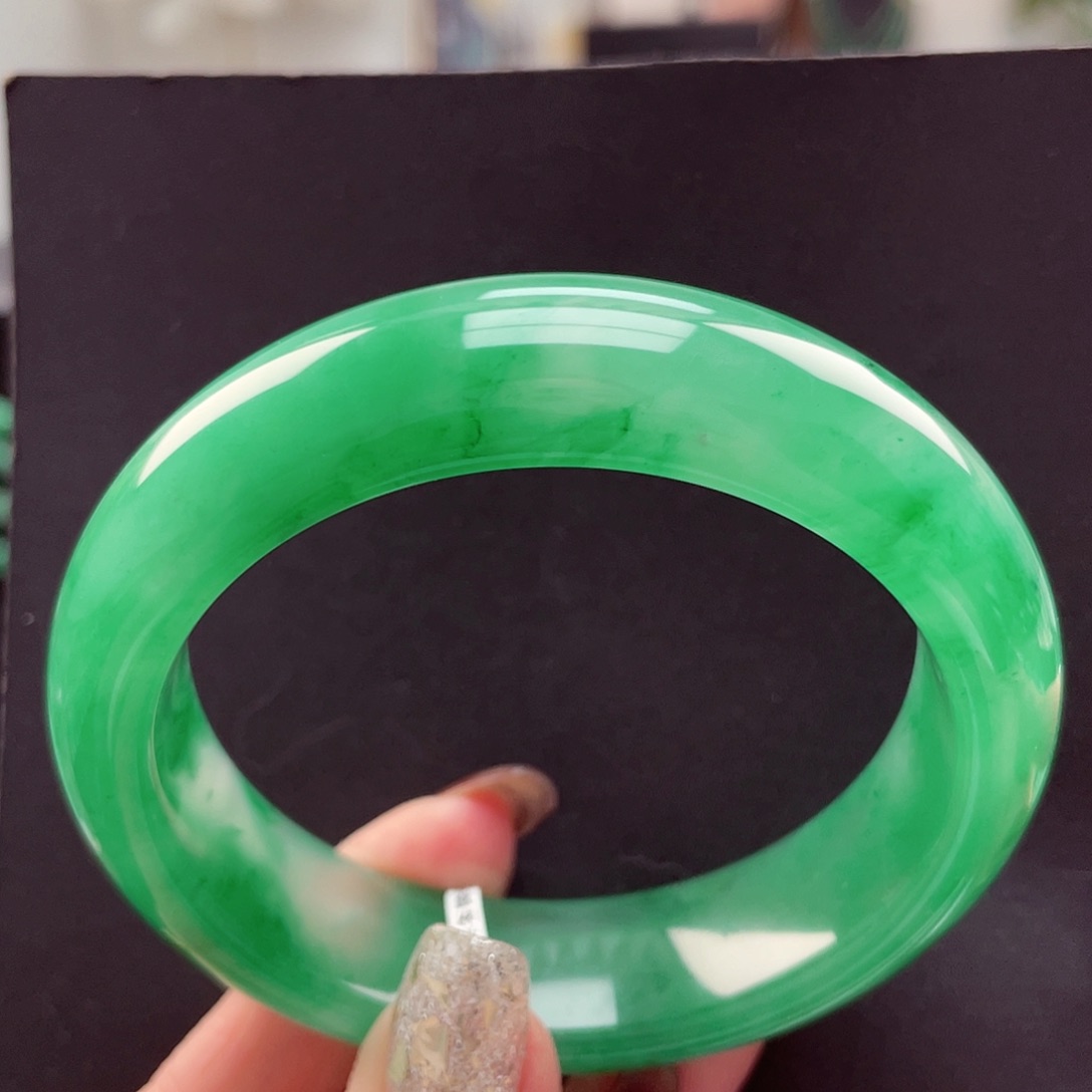 民***女石英质玉未镶嵌手镯59-60