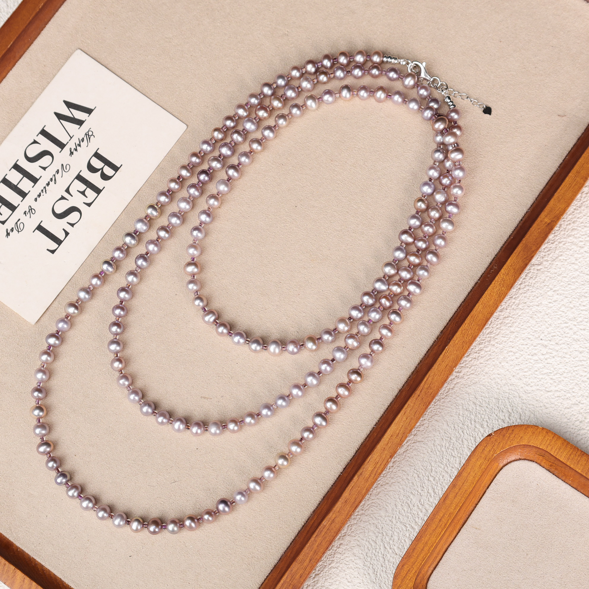 合金项链 LZ4712紫色极光色朱朱大长链项链