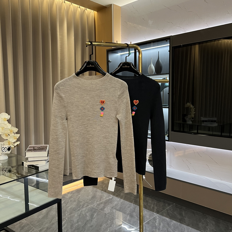 2025秋冬扬子纱线无缝内搭毛衣保暖显瘦针织上衣GK-707