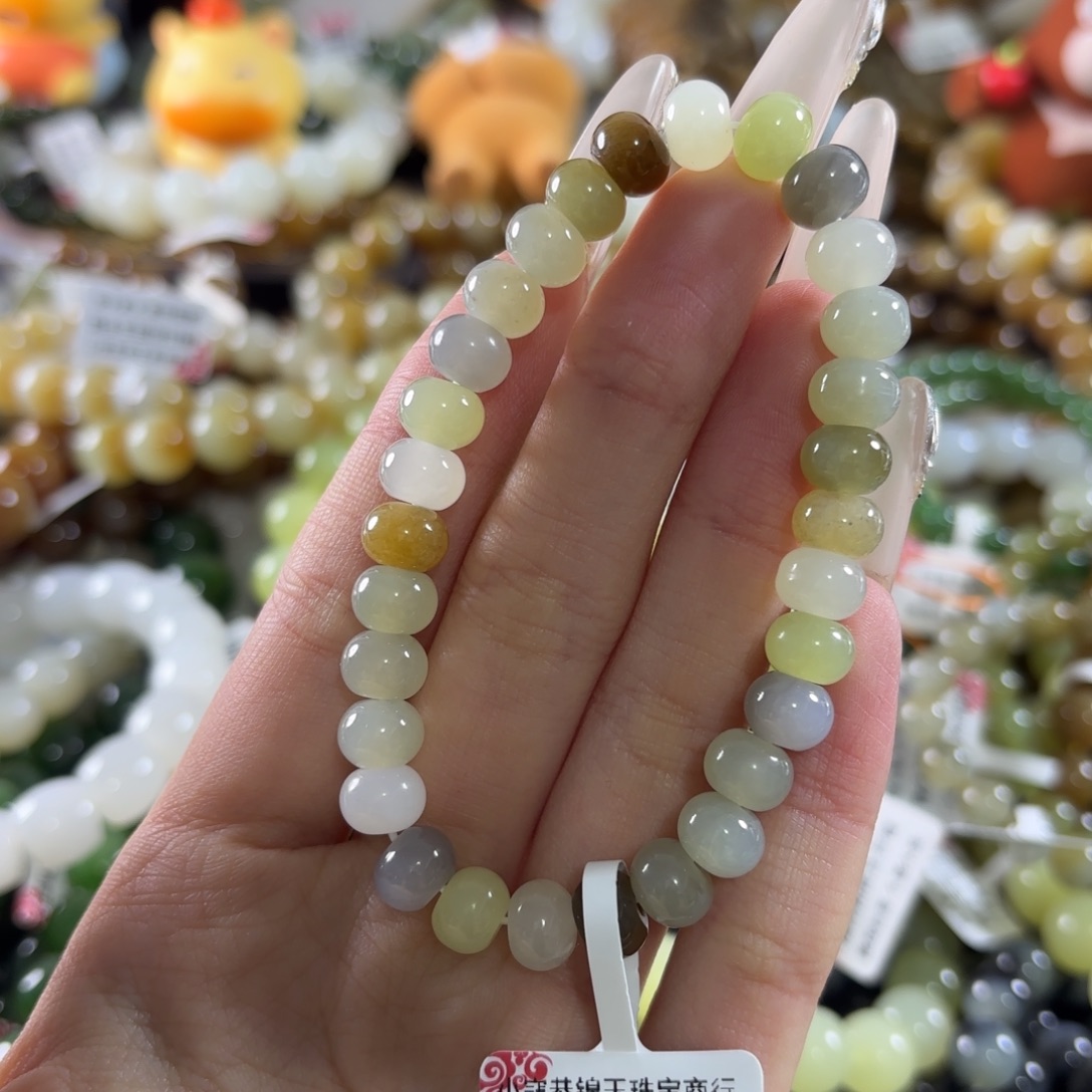 和田玉未镶嵌手链174