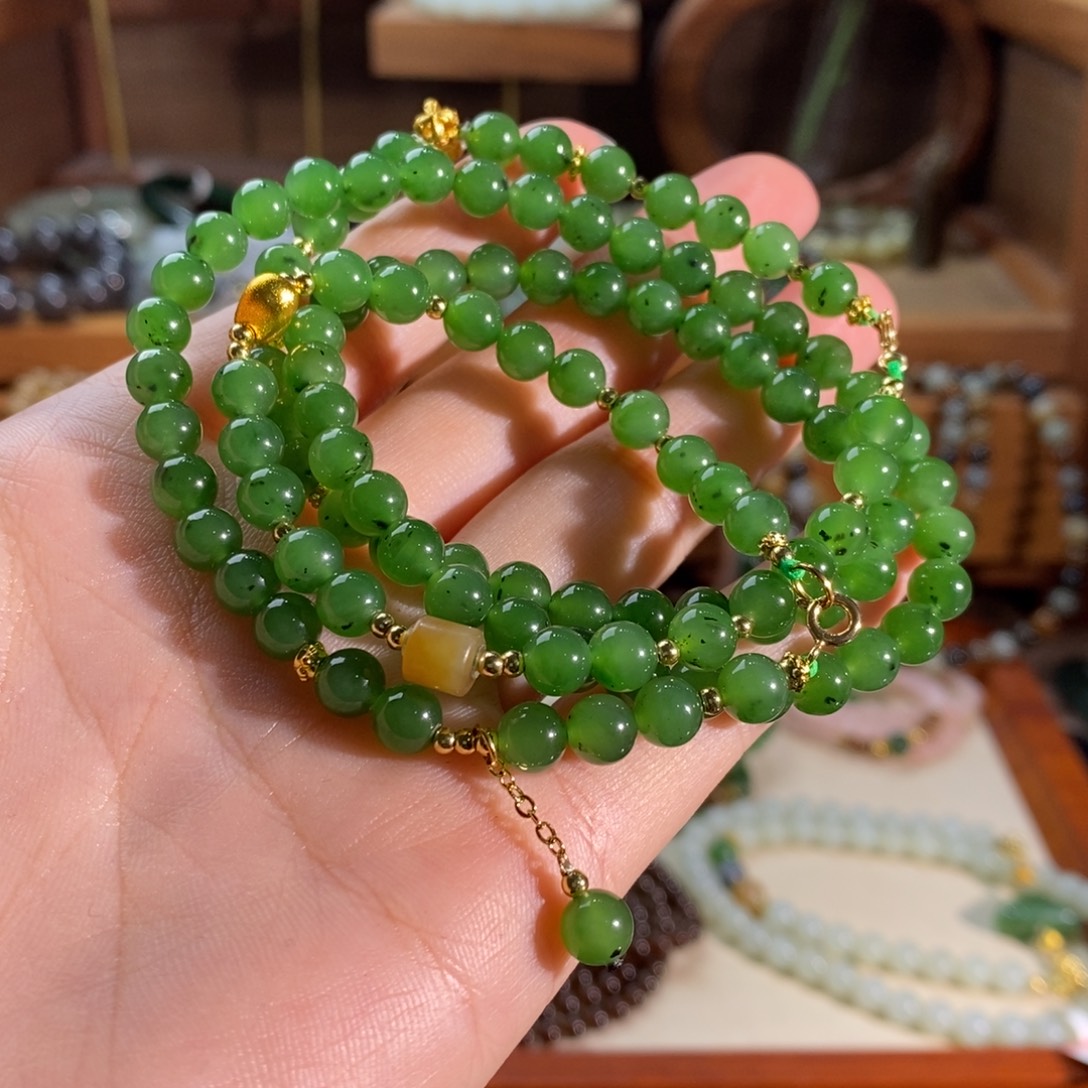 和田玉未镶嵌手链