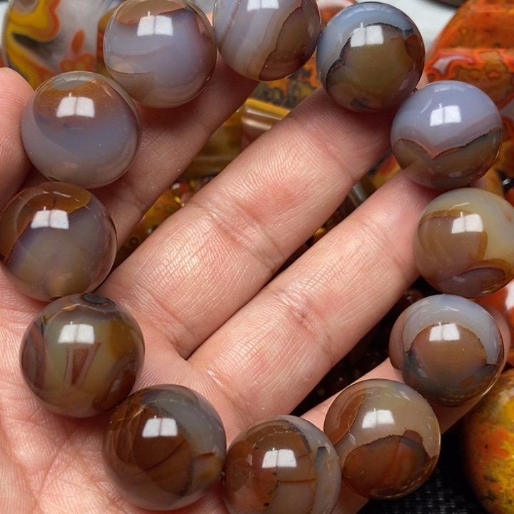 玛瑙/玉髓手串未镶嵌