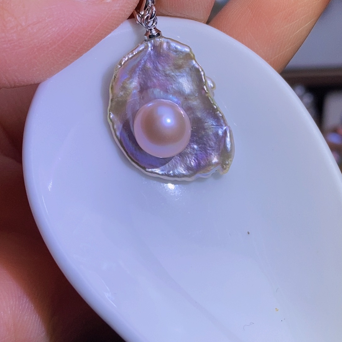 淡水珍珠淡水珍珠银S925镶嵌