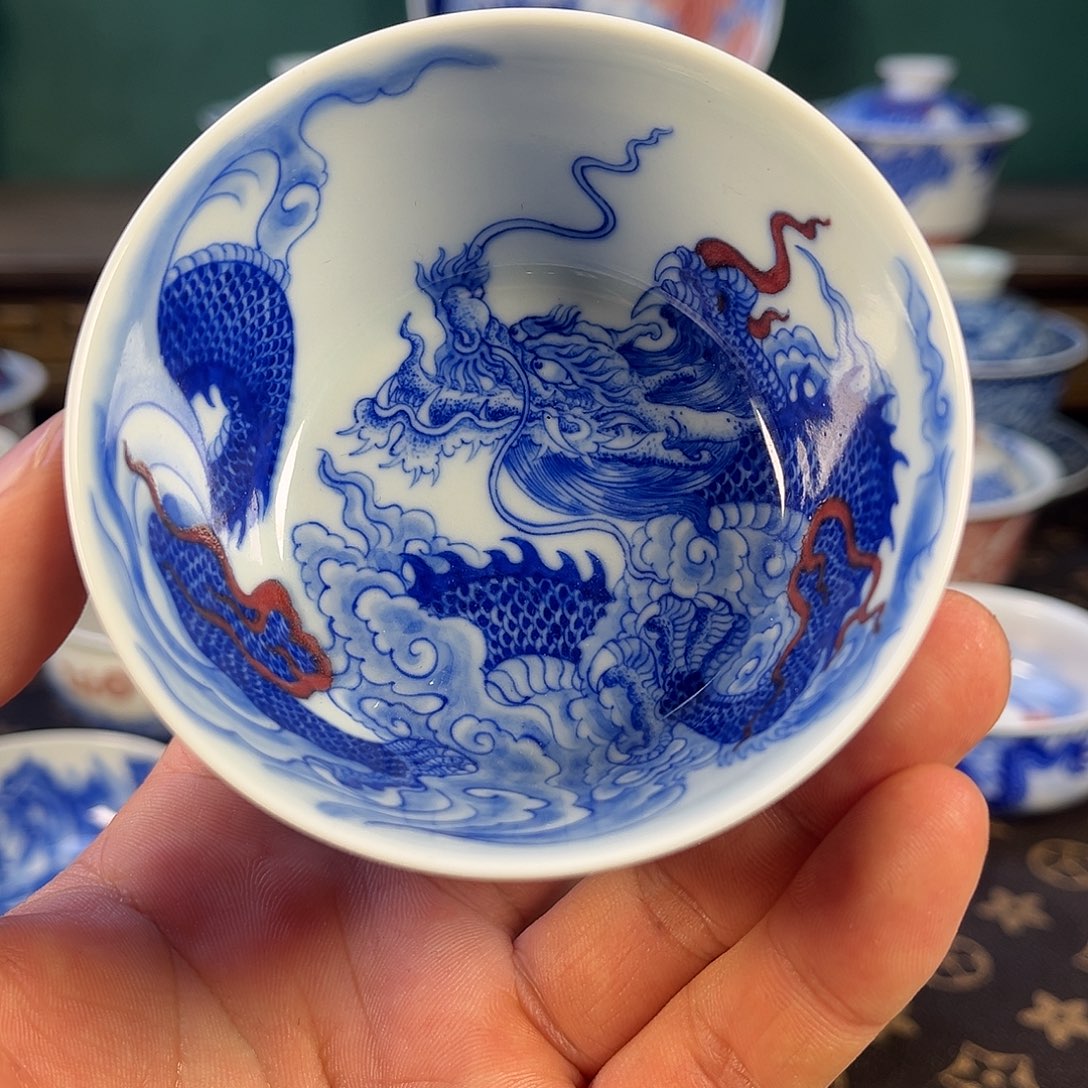 瓷片自成堂景德镇手工手绘