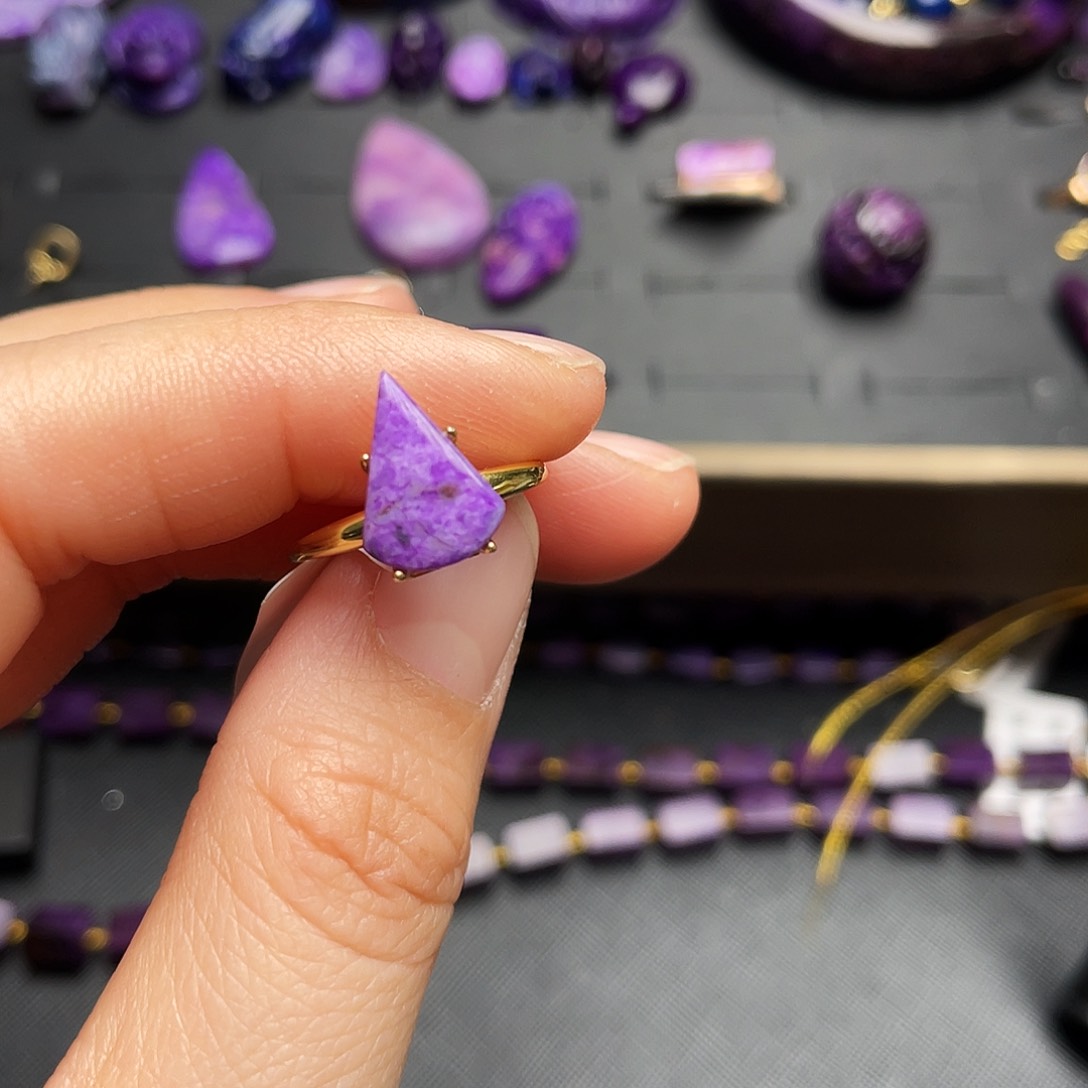 苏纪石（舒俱来）戒指银S925镶嵌