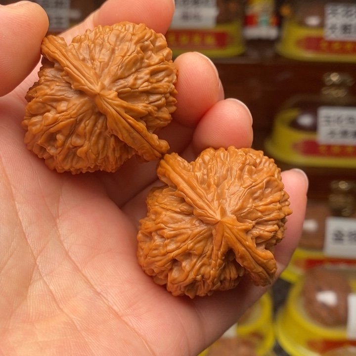 吊坠文玩核桃三角白41