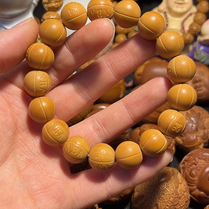 橄榄核手串/手链猴头篮球