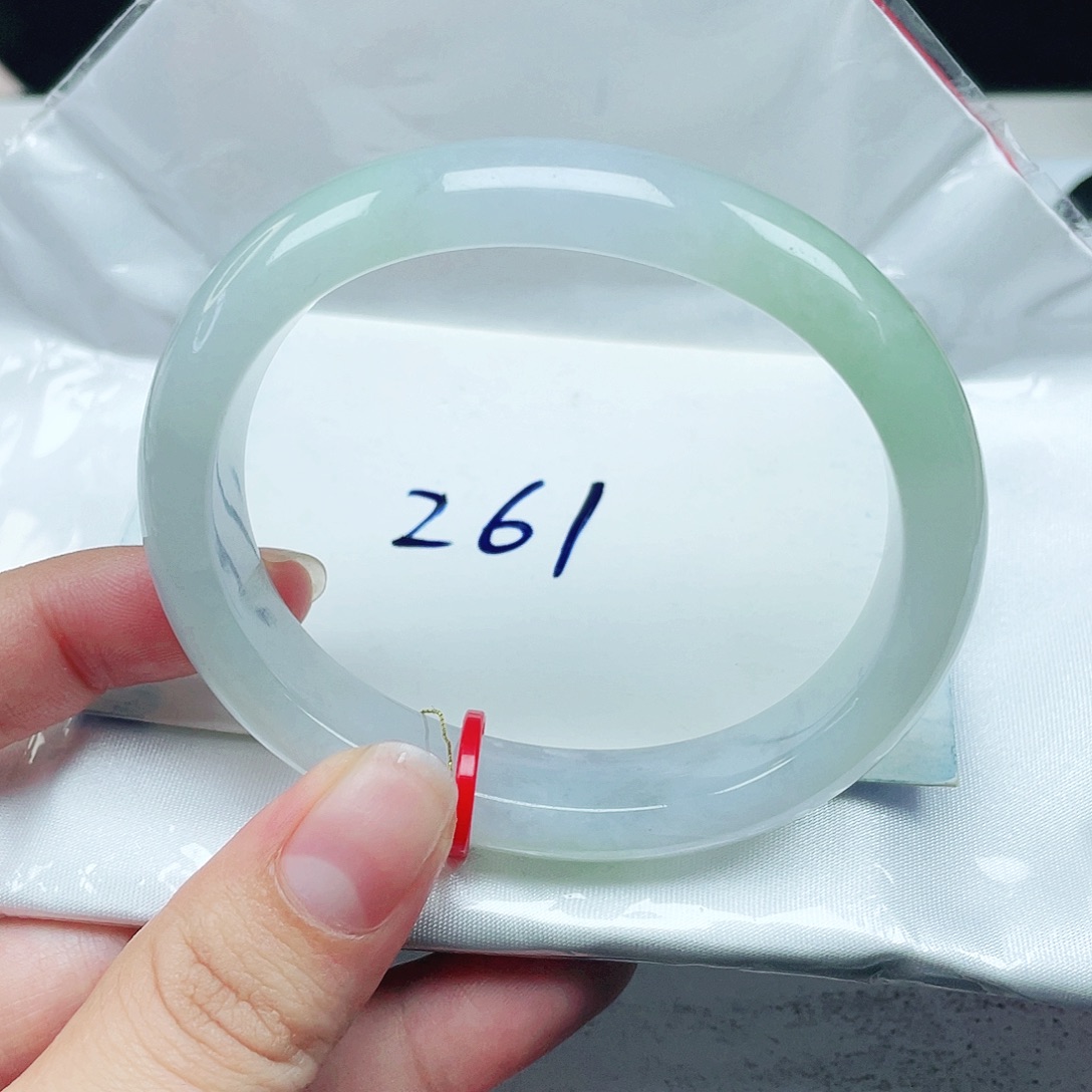 翡翠未镶嵌手镯（贵妃镯）贵妃57.8