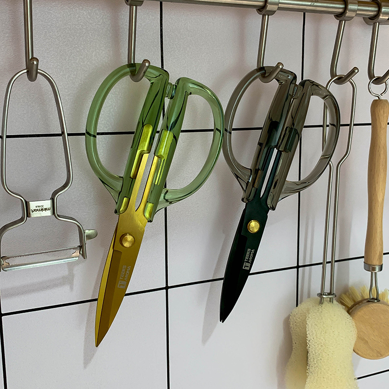 复古厨房剪刀多功能料理剪刀家用烤肉食物剪鸡骨剪刀高颜值亚克力