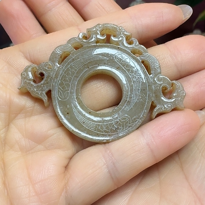 和田玉挂件未镶嵌放*翁