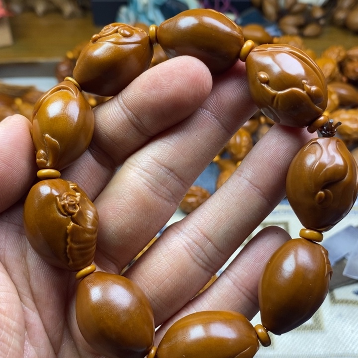 橄榄核手串/手链橄榄核雕工艺手串