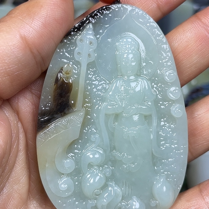 和田玉未镶嵌挂件