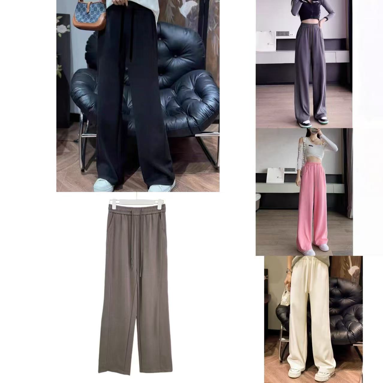 8791-冰冰凉凉巨好穿空气层秋季弯刀裤（颜色任意）