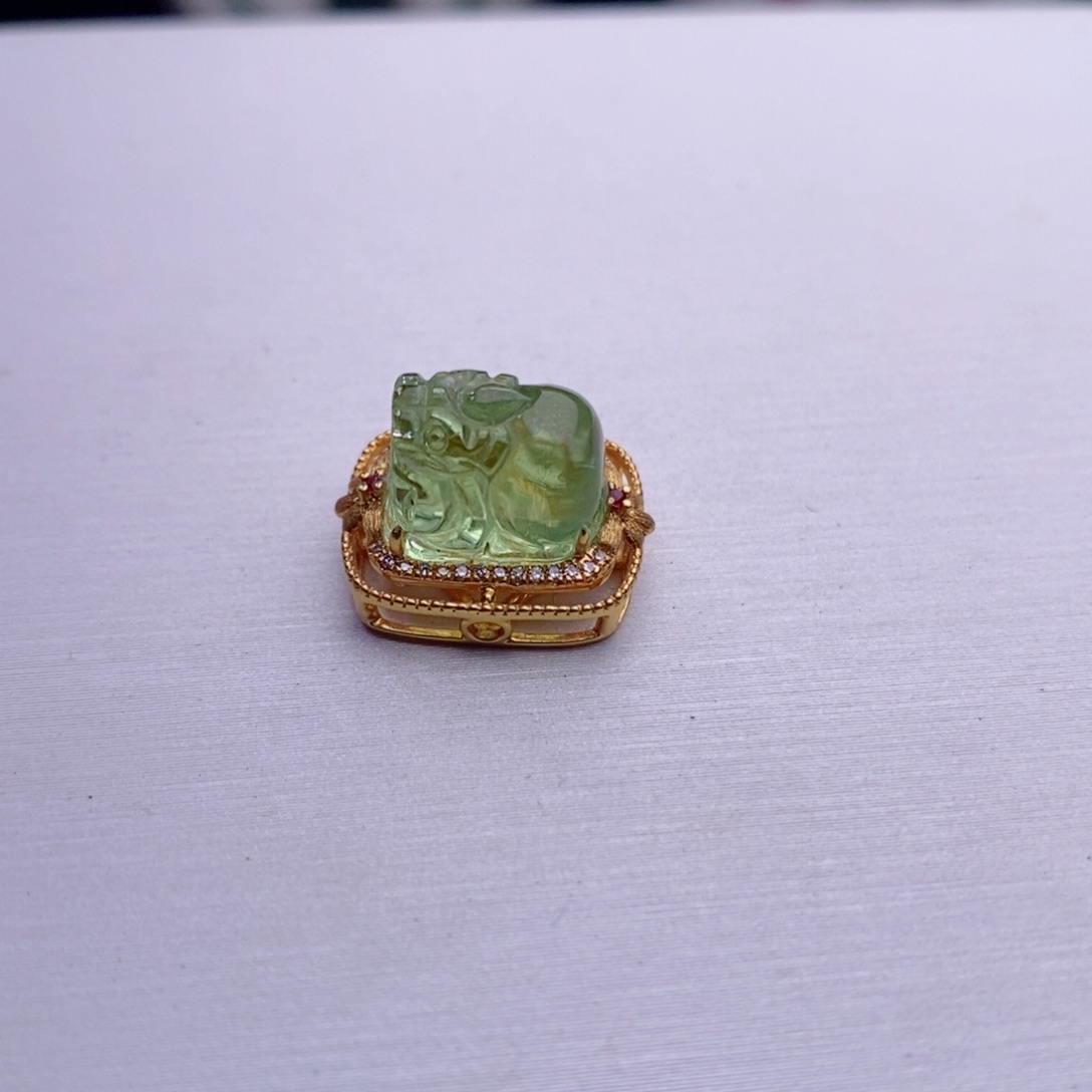 18K金镶嵌魔盒碧玺碧玺A魔盒