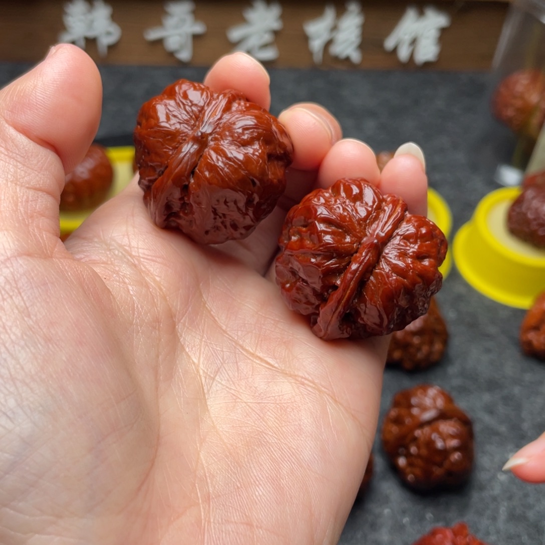 文玩核桃吊坠文玩核桃 手把件 一帆风顺 34