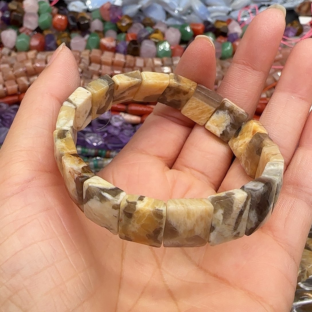 玛瑙/玉髓合金珠宝半成品海洋玛瑙12mm一条单圈