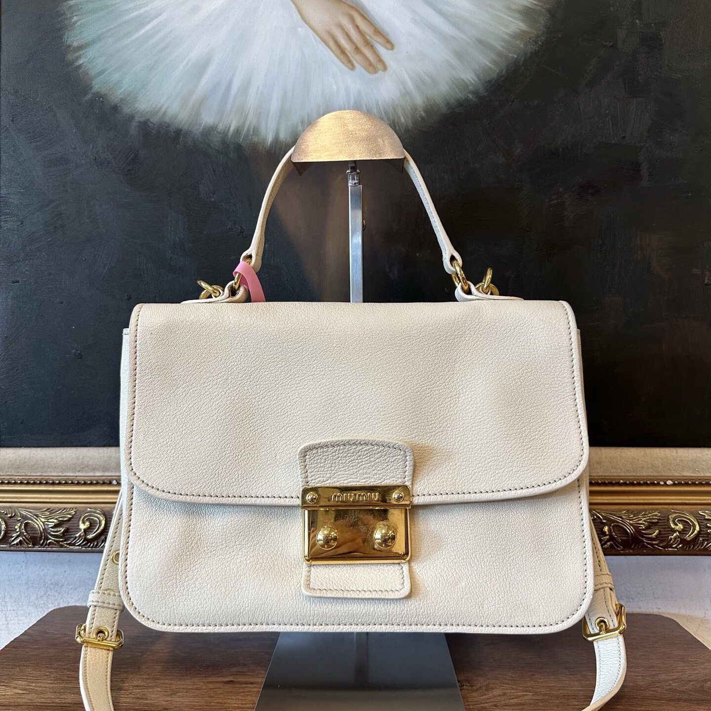 95新 MIU MIU/缪缪 miumiu斜挎包/004581/尺寸26*19