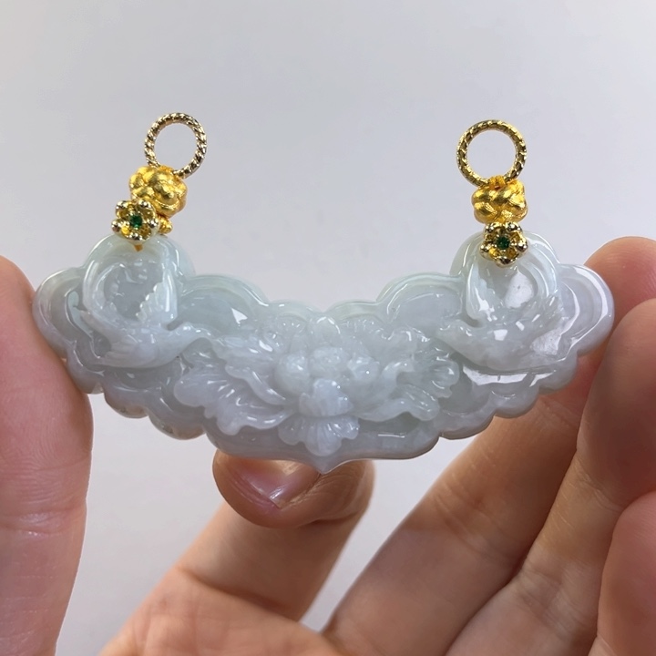 翡翠吊坠(赠链)未镶嵌代编织