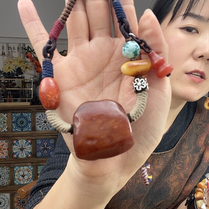 蜜蜡项链未镶嵌项链