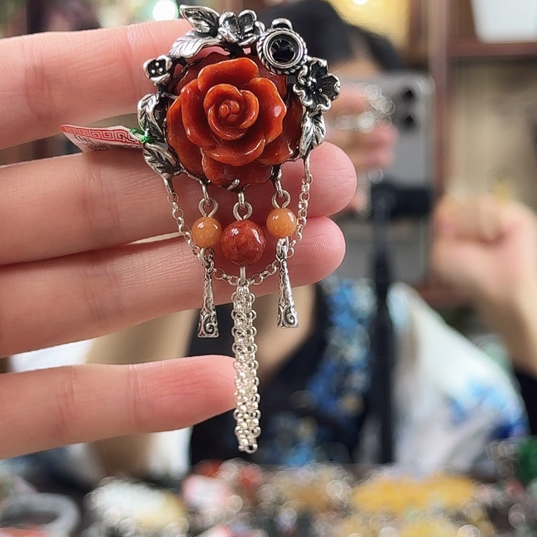 翡翠银S925镶嵌戒指