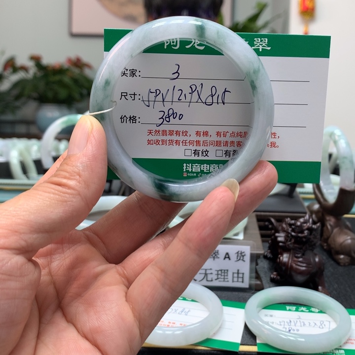 翡翠手镯未镶嵌天然翡翠手镯A3