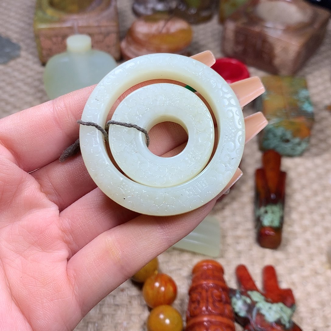 白玉菩提吊坠挂件