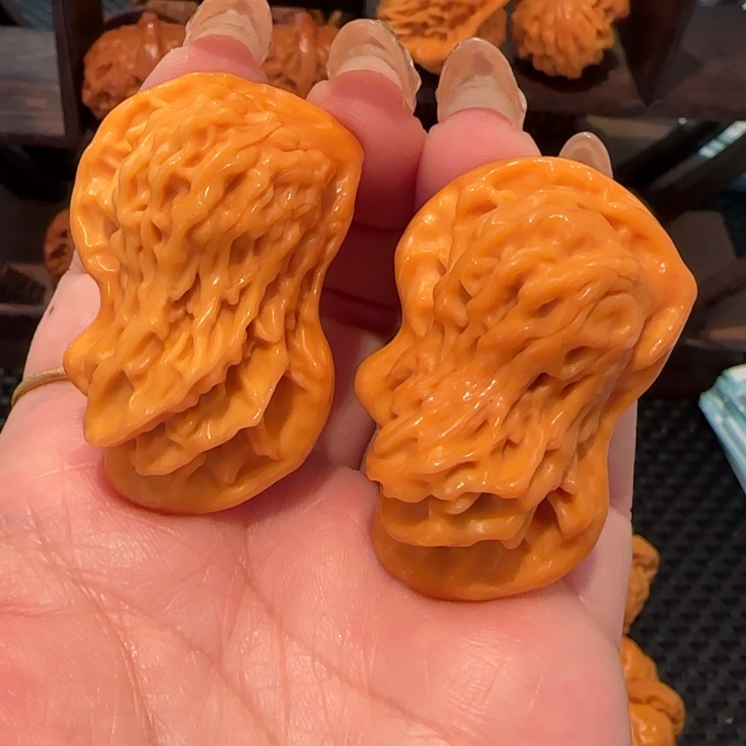 桃核吊坠盘山鸳鸯45精品1127